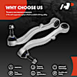 2009 BMW M6 - Front, Driver and Passenger Side, Lower, Rearward Control Arm, With ball joint(s)