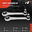 2010 BMW 550i - Rear, Driver and Passenger Side, Upper, Frontward Control Arm, With ball joint(s)
