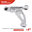 APCA3046 2x Front Lower Control Arm with Ball Joint