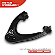 APCA3074 2x Front Left Upper Control Arm & Ball Joint