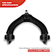 APCA3074 2x Front Left Upper Control Arm & Ball Joint