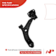 APCA3108 4x Front Control Arm with Ball Joint Stabilizer Bar Link