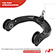 APCA3118 4x Control Arm & Ball Joint Assembly