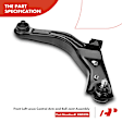 APCA3144 4x Front Lower Control Arm Assembly & Tie Rod End
