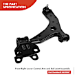 APCA3155 4x Front Control Arm with Ball Joint Tie Rod End