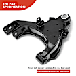 APCA3159 4x Front Lower Control Arm with Ball Joint Stabilizer Bar Link