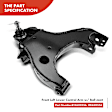 APCA3159 4x Front Lower Control Arm with Ball Joint Stabilizer Bar Link