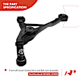 APCA3171 4x Front Control Arm with Ball Joint Tie Rod End