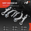 2005 Volkswagen Passat - Front, Driver or Passenger Side Control Arm, Front Upper and Lower, Left and Right Side, With ball joint(s)