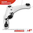 APCA3194 6x Front Lower Control Arm with Ball Joint Stabilizer Bar Link