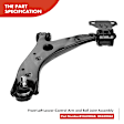 APCA3207 6x Front Control Arm with Ball Joint Tie Rod End