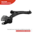 APCA3207 6x Front Control Arm with Ball Joint Tie Rod End