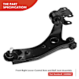 APCA3207 6x Front Control Arm with Ball Joint Tie Rod End