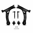 APCA3246 6x Front Control Arm with Ball Joint & Tie Rod End