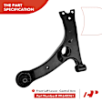 APCA3246 6x Front Control Arm with Ball Joint & Tie Rod End