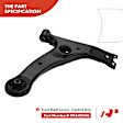 APCA3246 6x Front Control Arm with Ball Joint & Tie Rod End