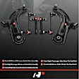 APCA3254 6x Front Lower Control Arm with Ball Joint & Stabilizer Bar Link