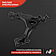 APCA3259 7 Pcs Front Control Arm with Ball Joint & Bar Link & Idler Arm