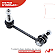 APCA3301 12x Front & Rear Control Arm with Ball Joint Stabilizer Bar Link