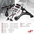 APCA3307 12x Control Arm & Tie Rod End & Stabilizer Bar Link