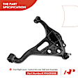 APCA3311 10x Front Control Arm with Ball Joint Sway Bar Link Tie Rod End