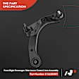 APCA3334 10x Front Control Arm with Ball Joint Stabilizer Bar Link