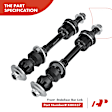 APCA3350 10x Front Stabilizer Bar Link Tie Rod End & Ball Joint