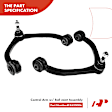 APCA3390 8x Front Control Arm with Ball Joints Sway Bar Link Tie Rod End