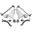APCA3398 8 Pcs Control Arm & Sway Bar Link & Tie Rod End