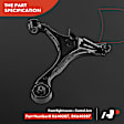 APCA3415 8x Control Arm with Ball Joint & Tie Rod Kit
