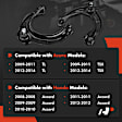 APCA3445 2x Front Upper Control Arm w/ Ball Joint
