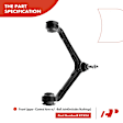 APCA3458 4x Front Upper Control Arm with Ball Joint Outer Tie Rod End