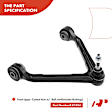 APCA3458 4x Front Upper Control Arm with Ball Joint Outer Tie Rod End