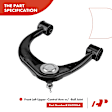 APCA3459 4x Front Upper Control Arm with Ball Joint Outer Tie Rod End