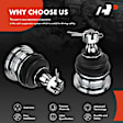 APCA3509 2x Front Upper Ball Joints