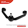 APCA3592 2x Front Control Arm with Ball Joint