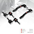APCA3596 4x Front Stabilizer Bar Link & Tie Rod End