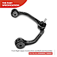 APCA3605 6x Front Upper Control Arm & Ball Joint Tie Rod End