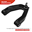 APCA3613 8x Front Control Arm with Ball Joint Tie Rod End