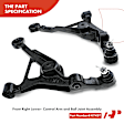 APCA3633 4x Front or Rear Control Arm & Ball Joint Assembly