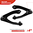 APCA3636 4x Front Upper Control Arm with Ball Joint Tie Rod End