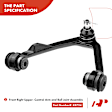 APCA3646 8x Front Control Arm with Ball Joint Tie Rod End