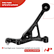 APCA3648 8x Front Lower Control Arm with Ball Joint Sway Bar Link