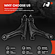 APCA3651 2x Front Lower Control Arm & Ball Joint Assembly