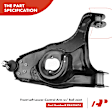 APCA3687 Front Left Lower Control Arm with Ball Joint