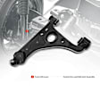 APCA3730 Front Left Lower Control Arm with Ball Joint