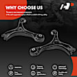 APCA3735 2x Front Lower Control Arm with Ball Joint