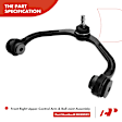 APCA3781 Front Right Upper Control Arm & Ball Joint Assembly