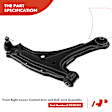 APCA3788 Front Right Lower Control Arm with Ball Joint