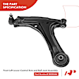 APCA3790 2x Front Lower Control Arms with Ball Joints